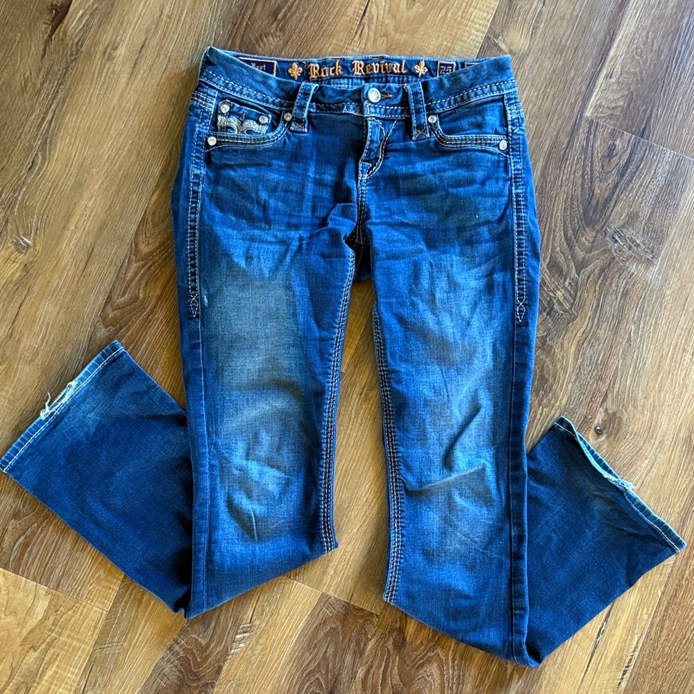 Rock Revival Women's Dark Blue Boot Cut Jeans